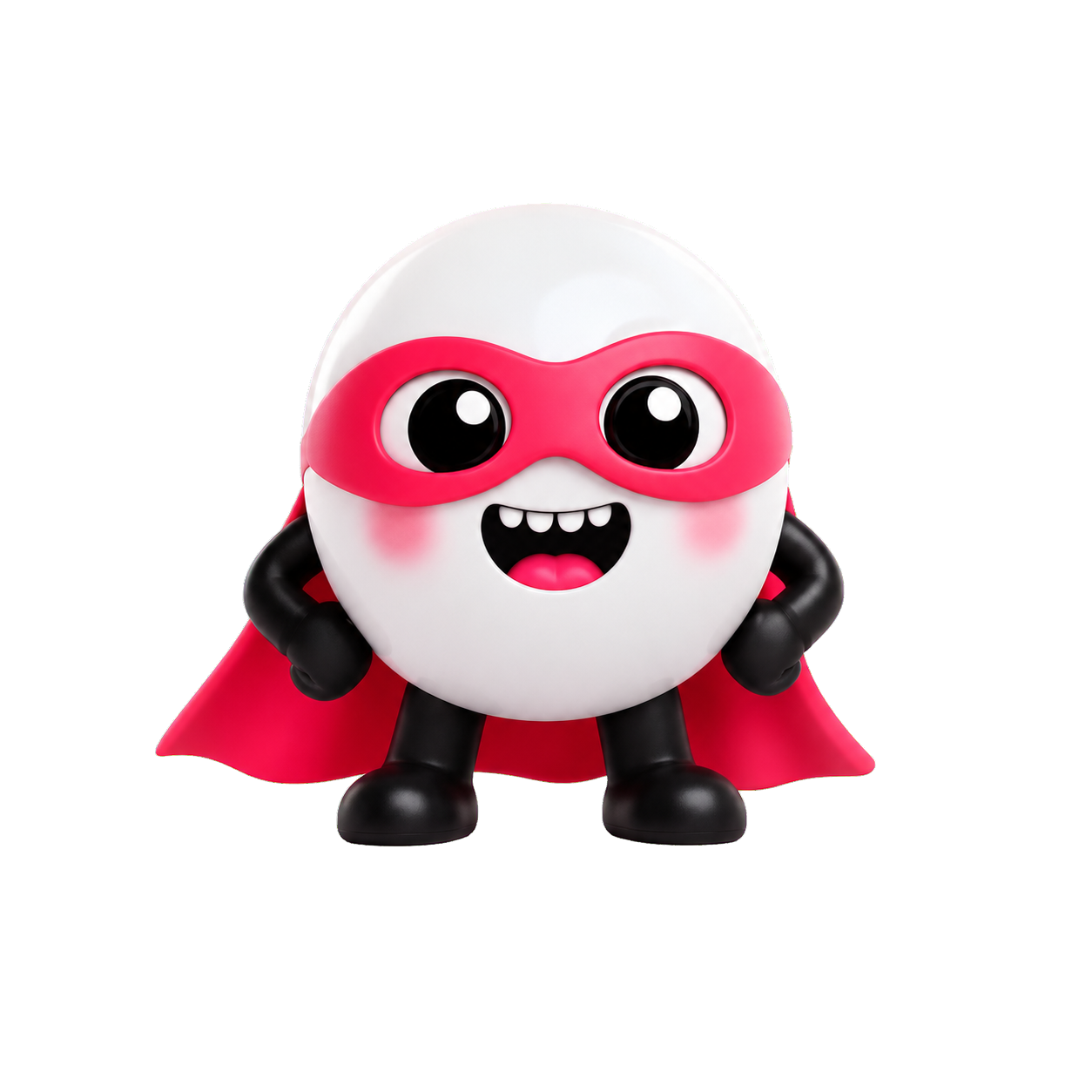 Maskot Creative Vista sebagai superhero